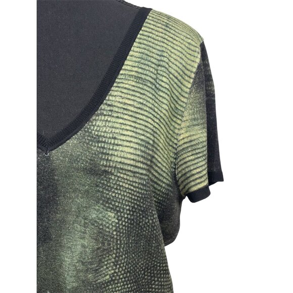 Elie Tahari Lambs Wool Short Sleeve Sweater – Chic Evening Wear - Picture 2 of 8